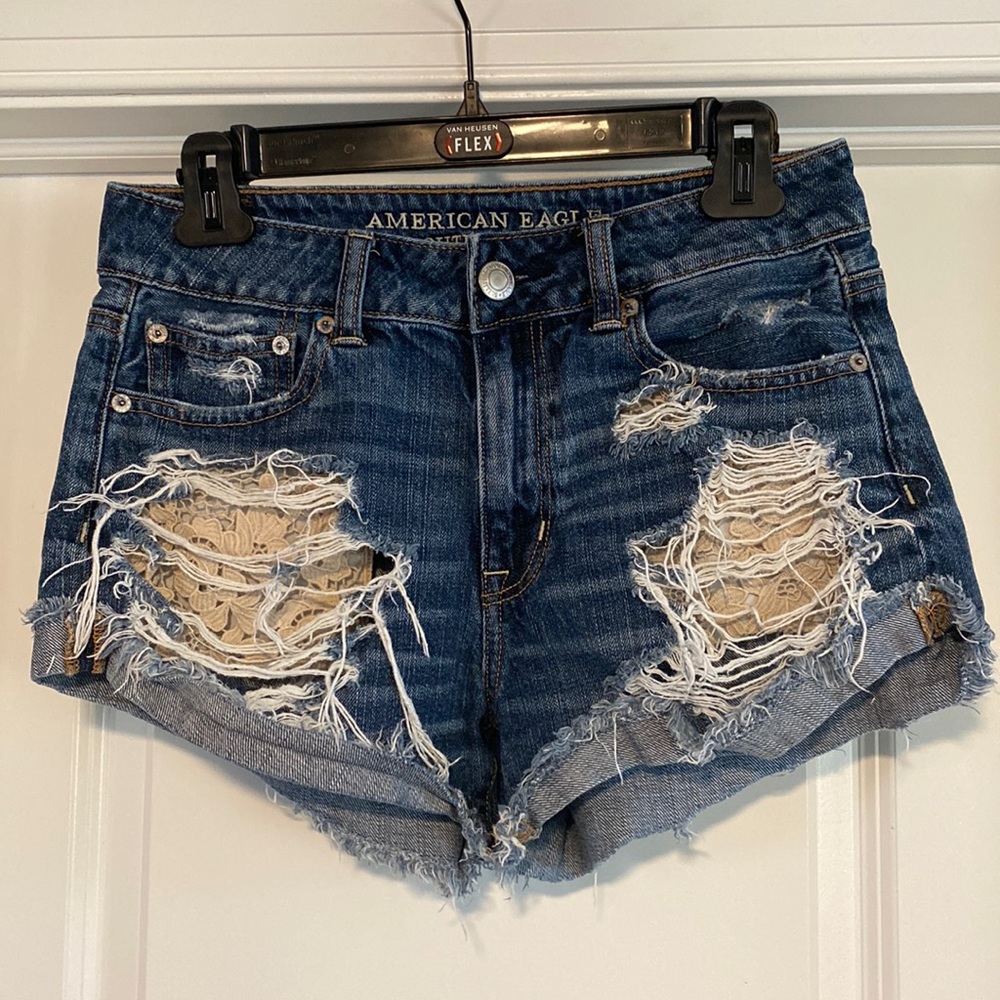 American Eagle Hi Rise Festival Shorts